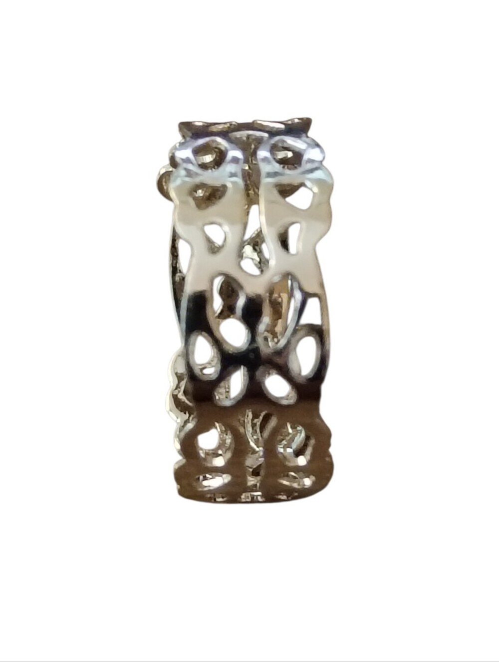 Fashion Jewelry Gold Elegant Filigree Chunky Band Size 7.5 Ring